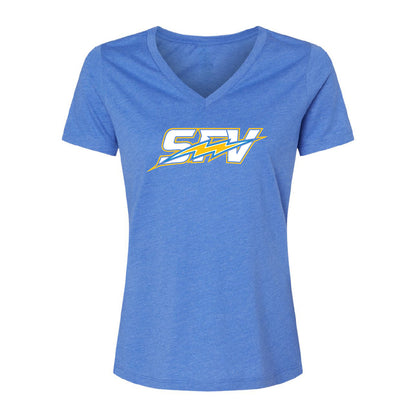 SFV Sleek Women's Cotton V-Neck Tee - 6405