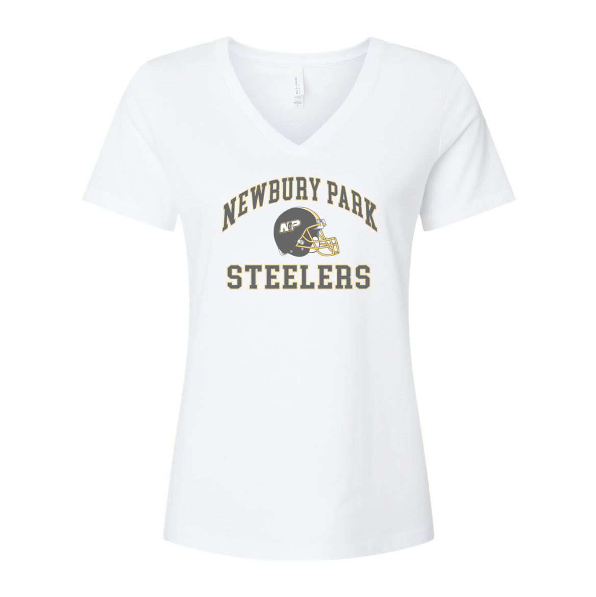 Steelers Vintage Arch Women's Relaxed V-Neck Tee 6405