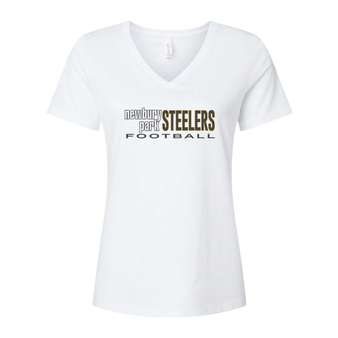 Steelers Outline Women's Relaxed V-Neck Tee 6405