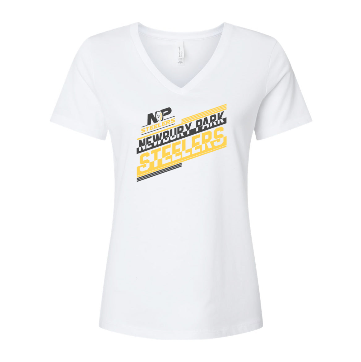 Steelers Glitch Women's Relaxed V-Neck Tee 6405