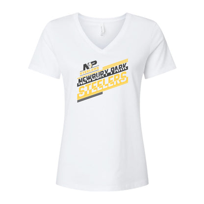 Steelers Glitch Women's Relaxed V-Neck Tee 6405