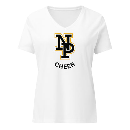 Women's V-Neck Relaxed Tee - NPHS Cheer Main 6405