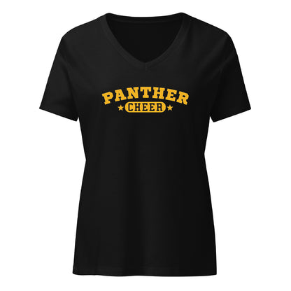 Women's V-Neck Relaxed Tee - NPHS Panther Main 6405