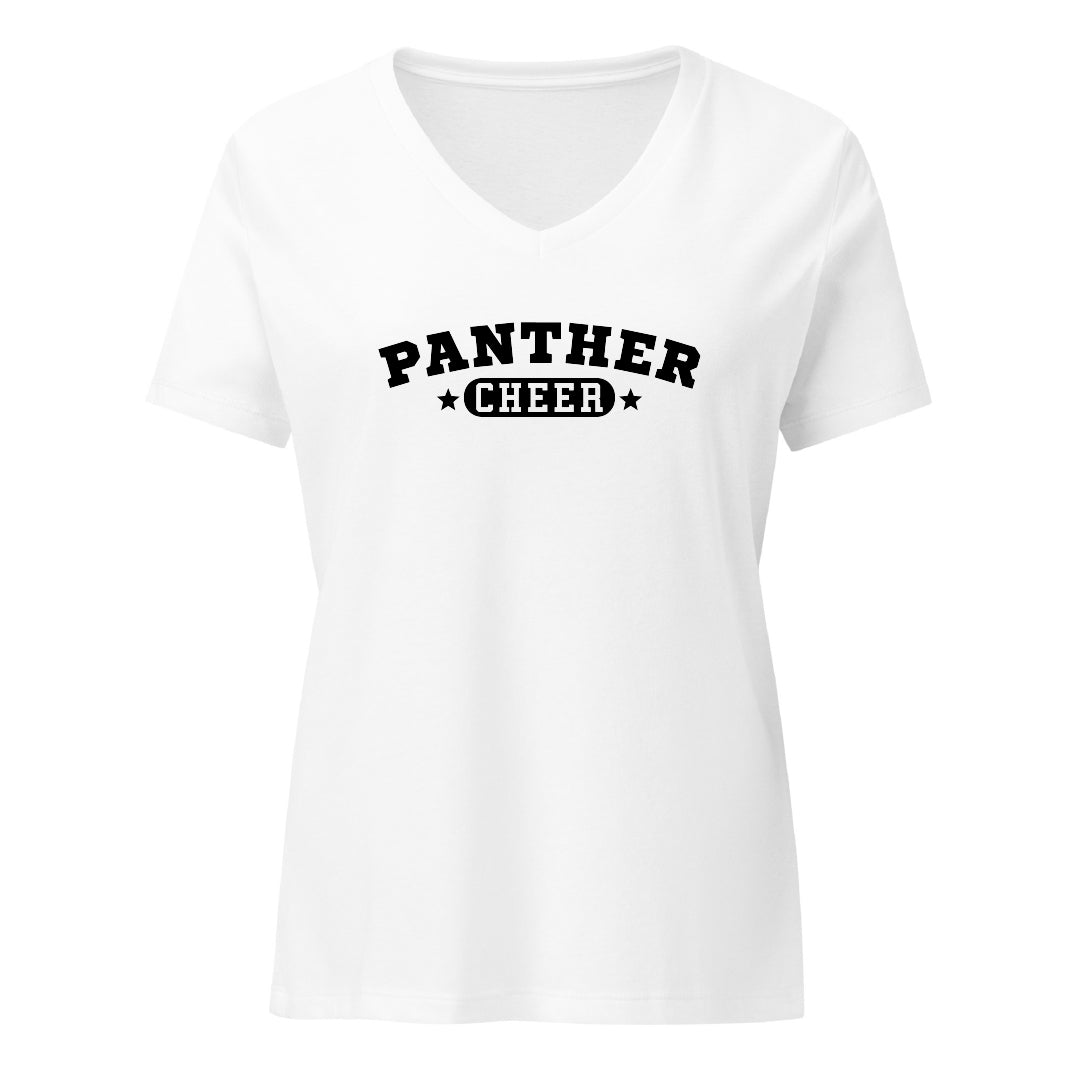 Women's V-Neck Relaxed Tee - NPHS Panther Main 6405