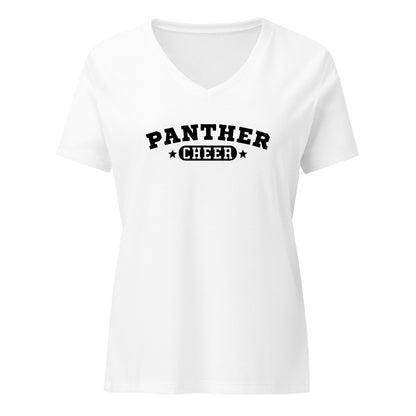 Women's V-Neck Relaxed Tee - NPHS Panther Main 6405