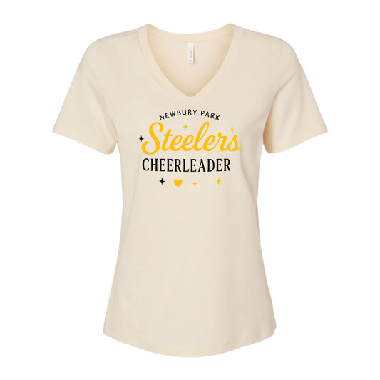 NP Cheerleader Women's Relaxed V-Neck Tee 6405
