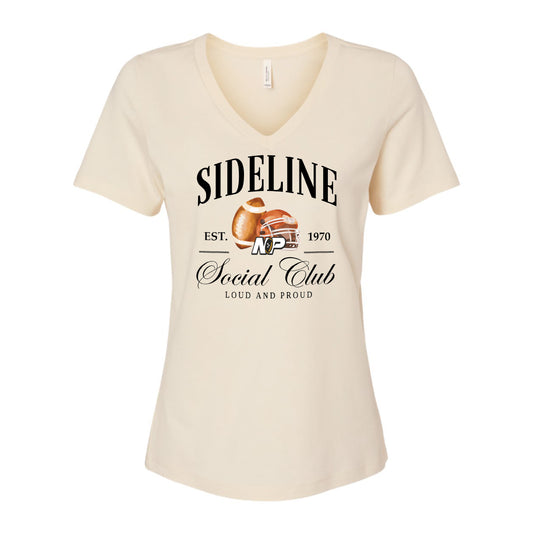 NP Sideline Social Club Women's Relaxed V-Neck Tee 6405
