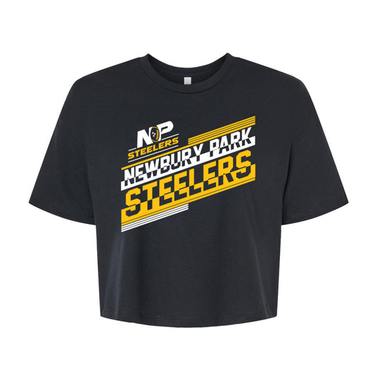 Steelers Glitch Women's Crop Tee 6482