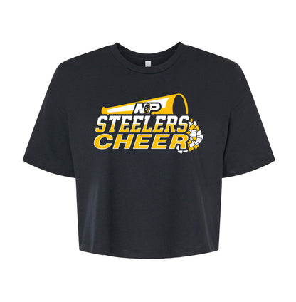 Steelers Cheer Stack Women's Crop Tee 6482