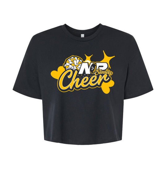NP Cheer Hearts Women's Crop Tee 6482