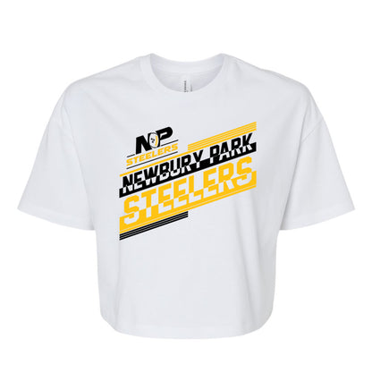 Steelers Glitch Women's Crop Tee 6482