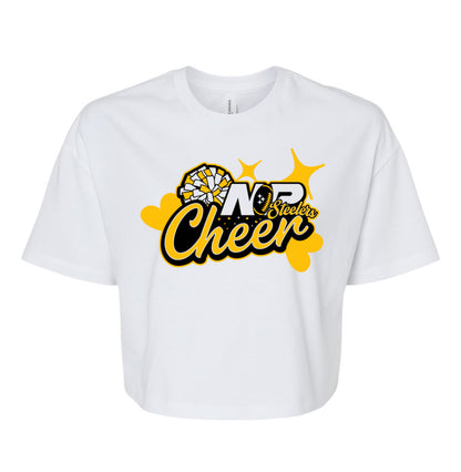 NP Cheer Hearts Women's Crop Tee 6482