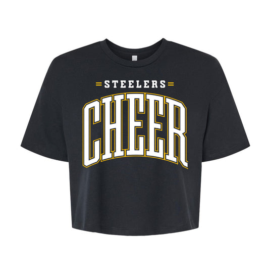 Steelers Cheer Arch Women's Crop Tee 6482
