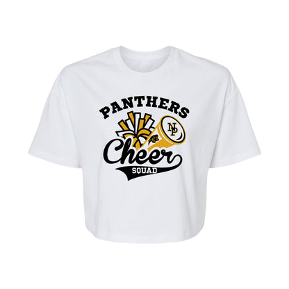 Women's Jersey Crop Tee - NPHS Pom Megaphone 6482