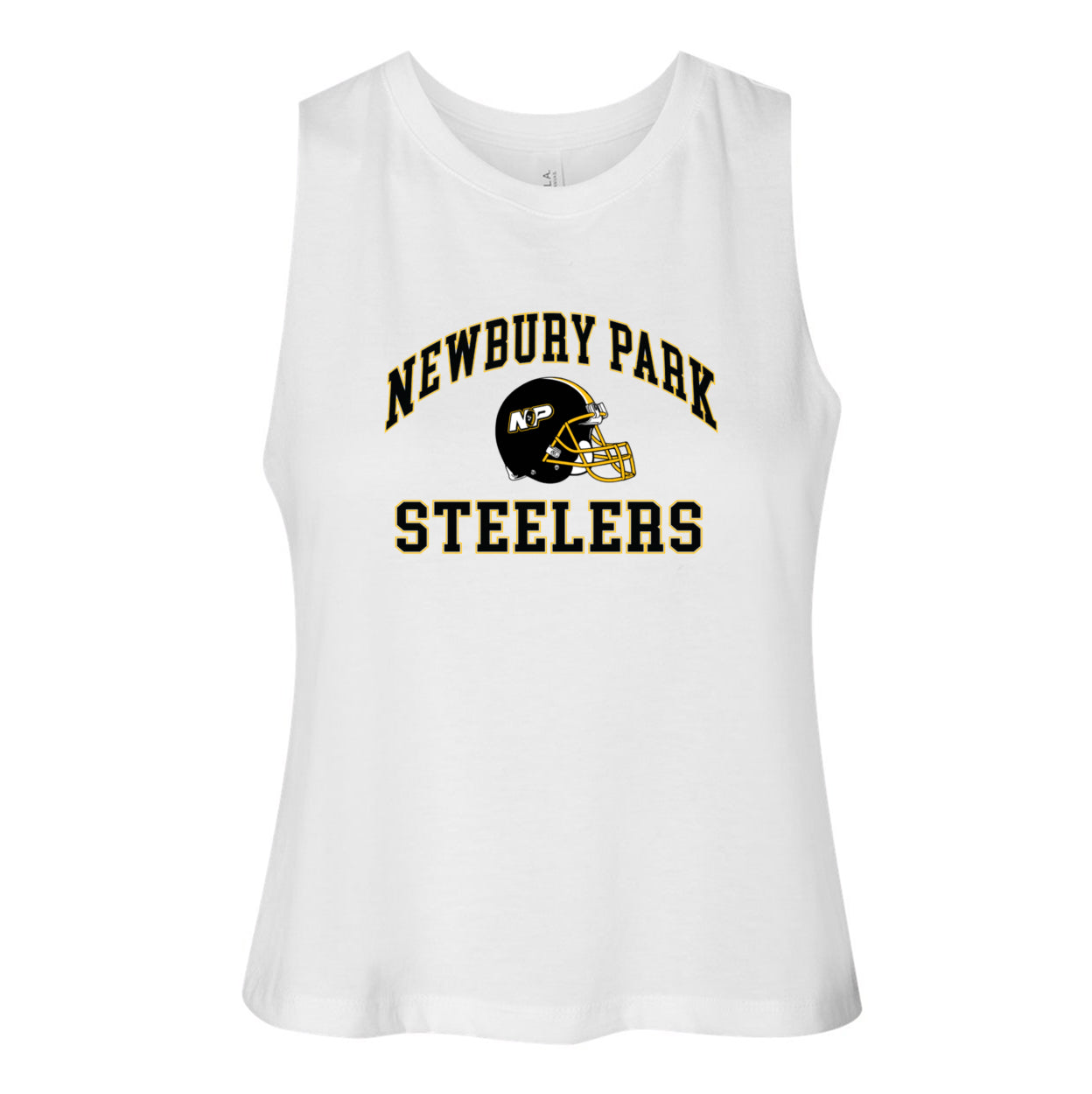 Steelers Vintage Arch Women's Racerback Crop Tank 6682