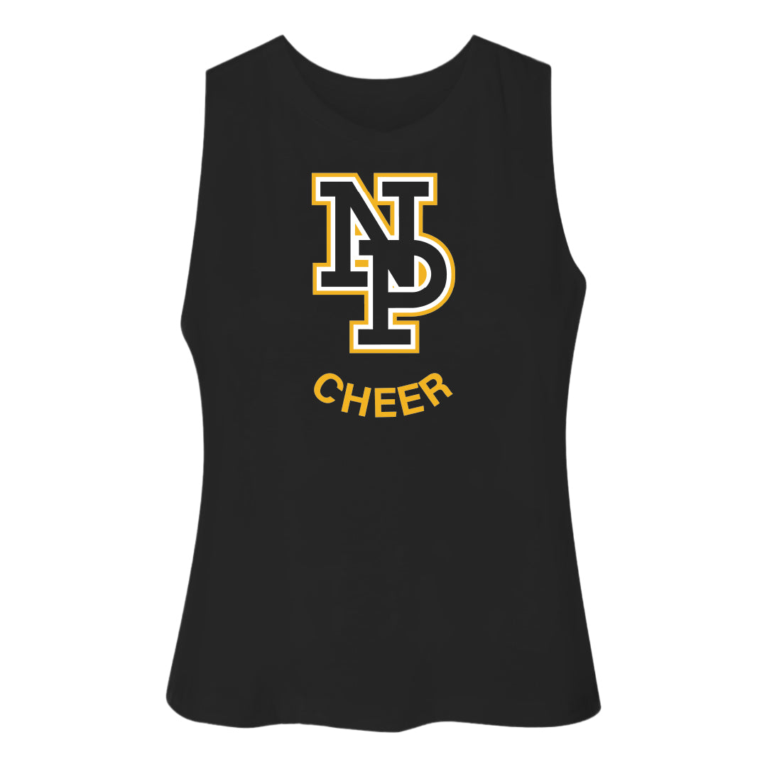 Women's Racerback Crop Tank - NP Cheer Main 6682