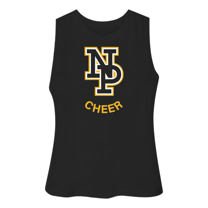 Women's Racerback Crop Tank - NP Cheer Main 6682