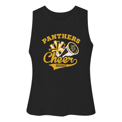 Women's Racerback Crop Tank - NPHS Pom Megaphone Main 6682