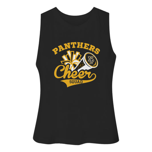 Women's Racerback Crop Tank - NPHS Pom Megaphone Main 6682