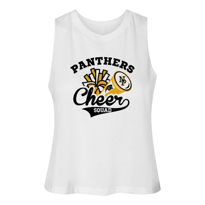 Women's Racerback Crop Tank - NPHS Pom Megaphone Main 6682
