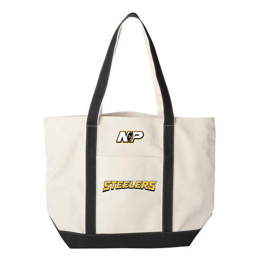 NP Steelers Arch XL Cotton Canvas Resort Tote 8872