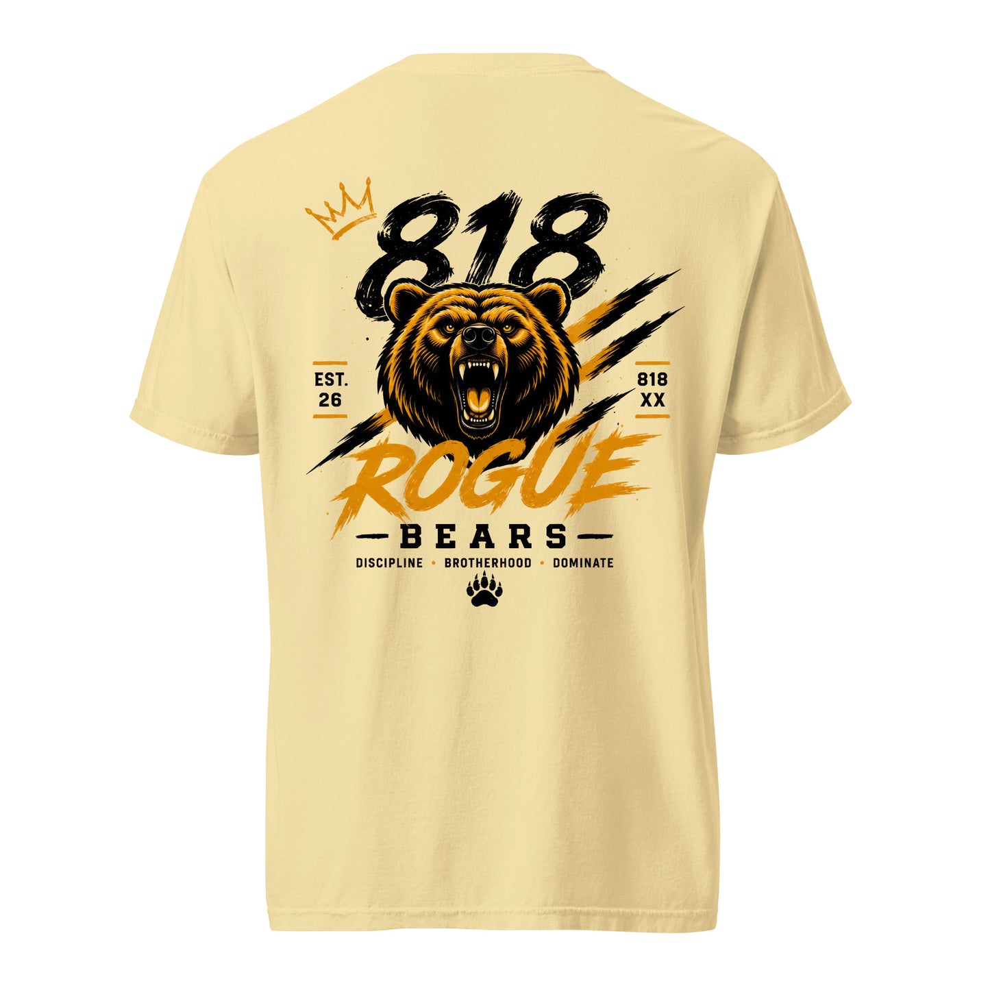 Crown Bear Head Comfort Colors Tee 1717