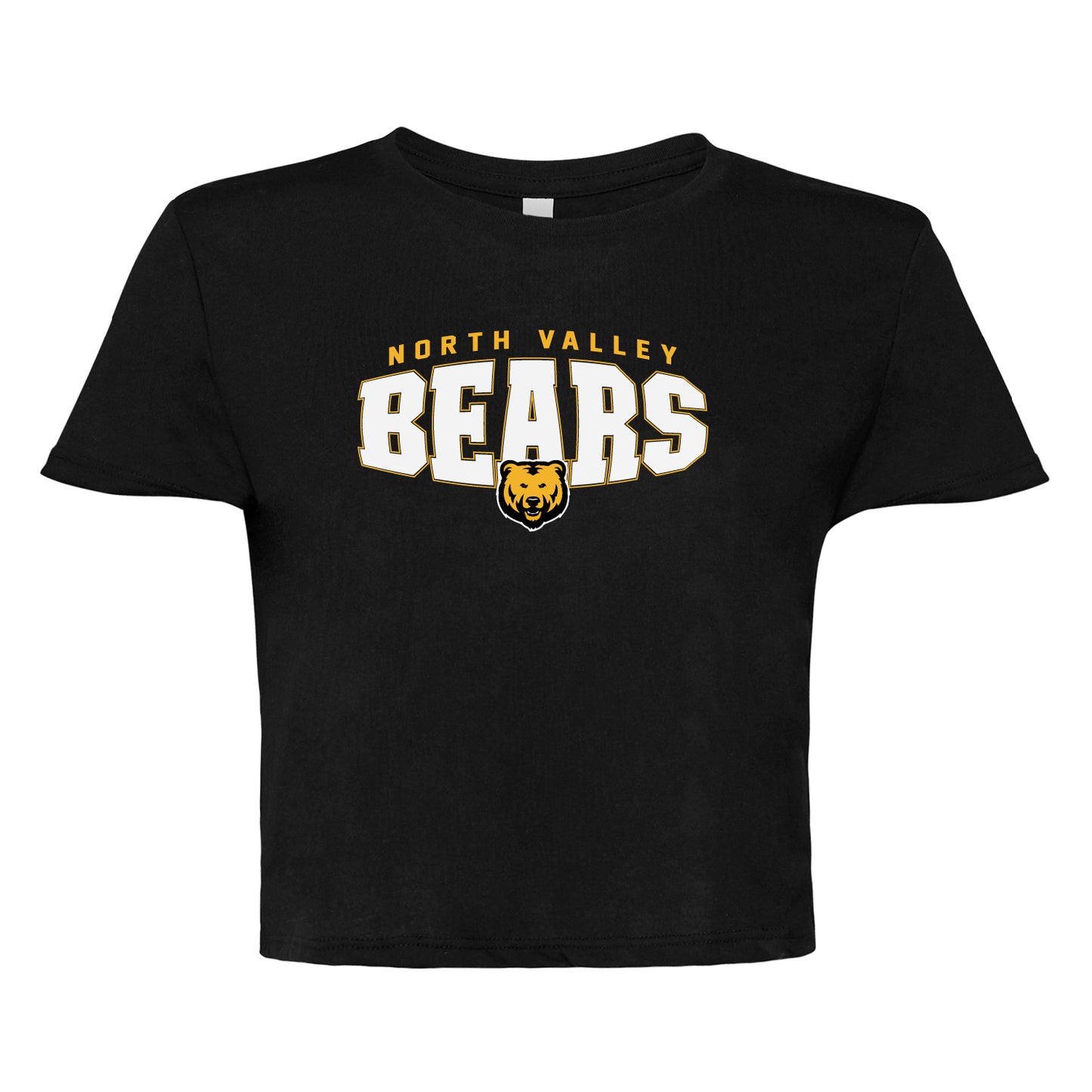 Ladies' Cropped T-Shirt Flowy Jersey  - Bears Bulge