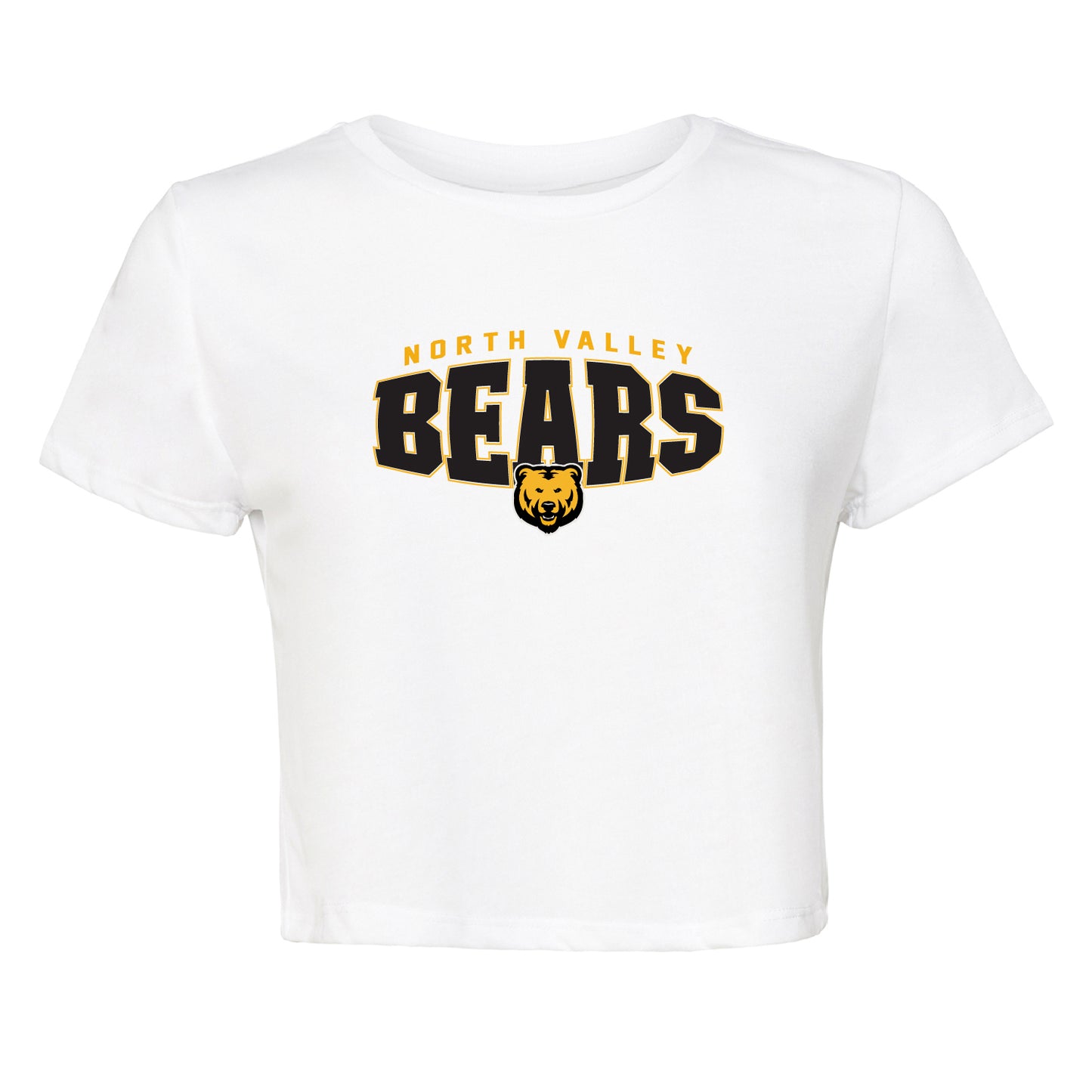Ladies' Cropped T-Shirt Flowy Jersey  - Bears Bulge
