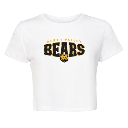 Ladies' Cropped T-Shirt Flowy Jersey  - Bears Bulge