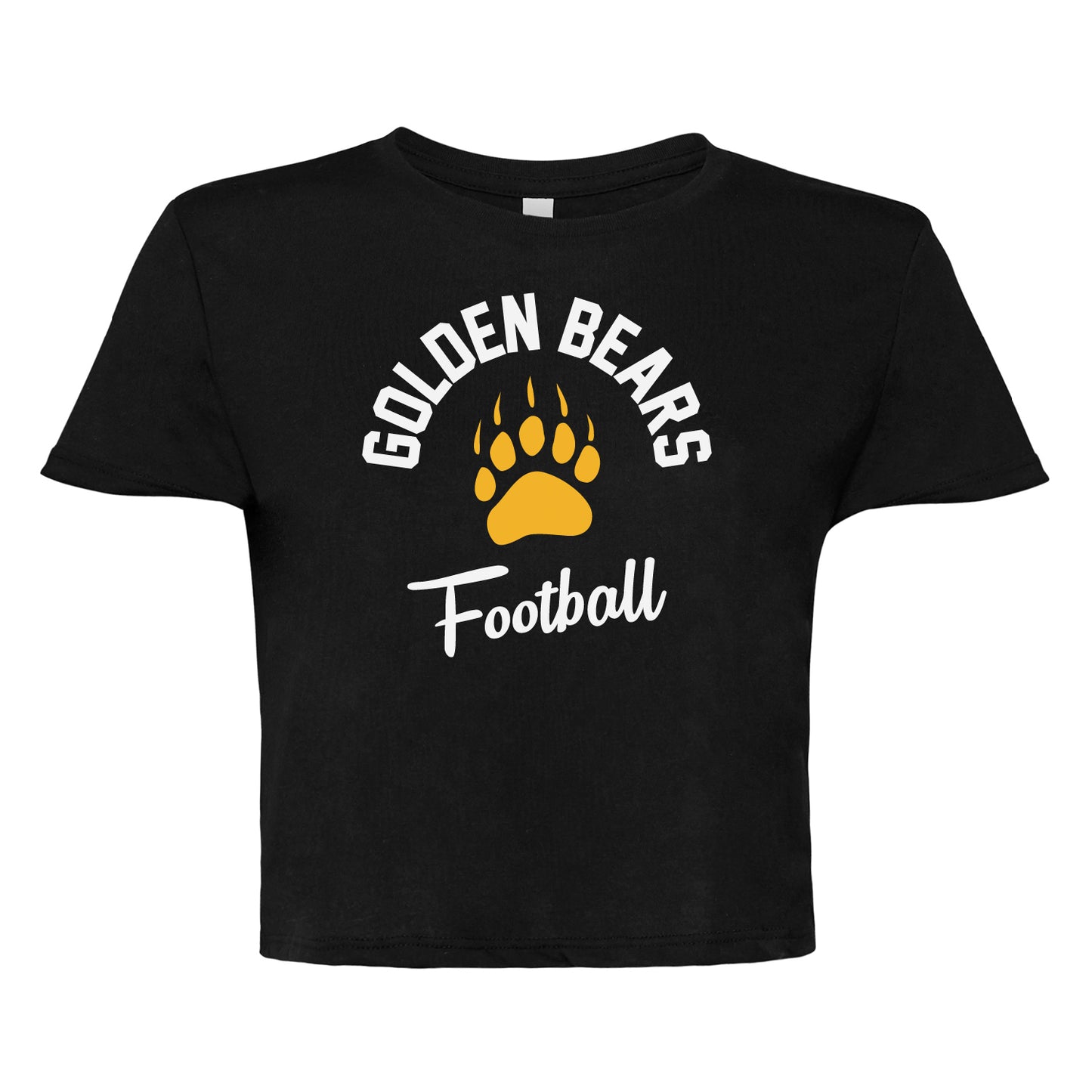 Ladies' Cropped T-Shirt Flowy Jersey - Golden Paw