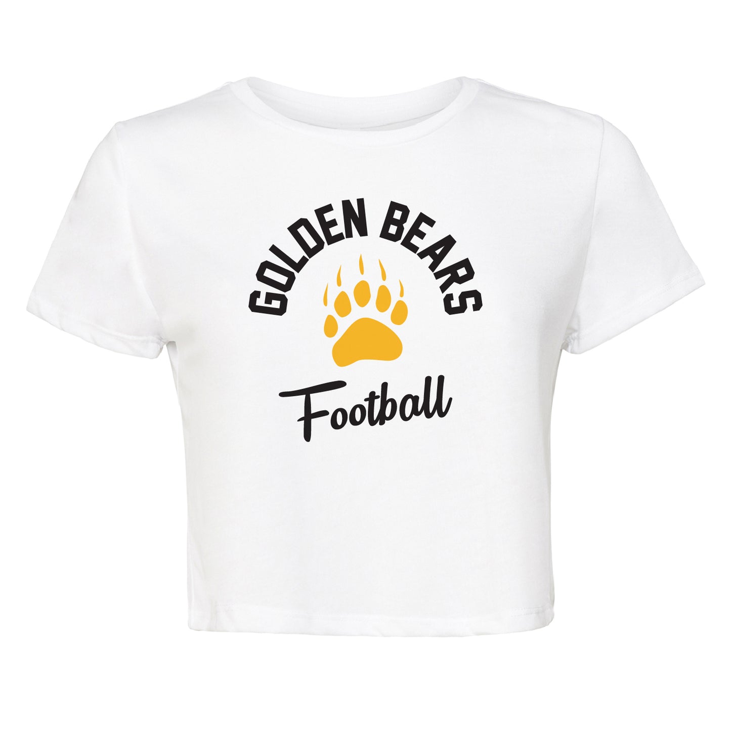 Ladies' Cropped T-Shirt Flowy Jersey - Golden Paw