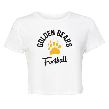 Ladies' Cropped T-Shirt Flowy Jersey - Golden Paw