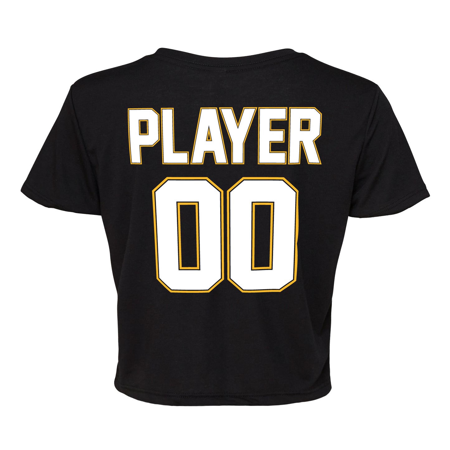 Ladies' Cropped T-Shirt Flowy Jersey  - Bears Gradient
