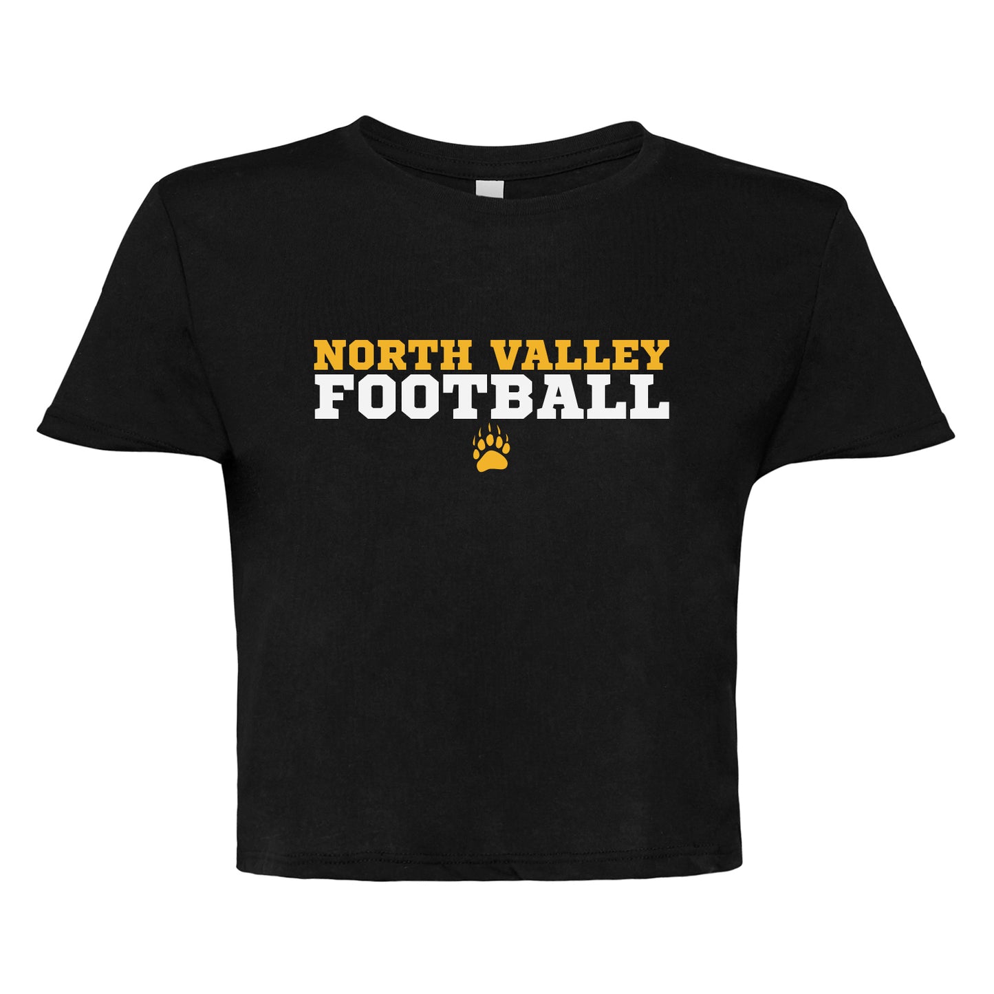 Ladies' Cropped T-Shirt Flowy Jersey - North Valley Football