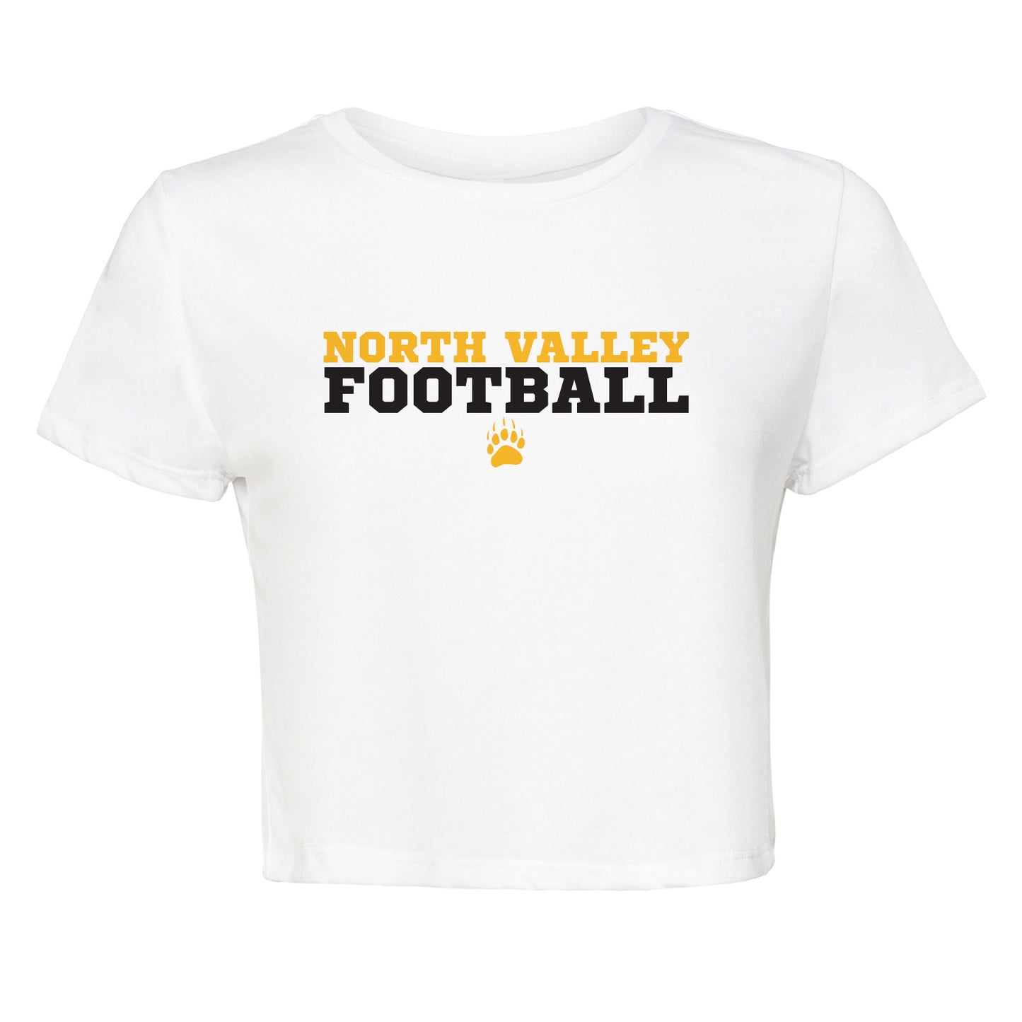 Ladies' Cropped T-Shirt Flowy Jersey - North Valley Football