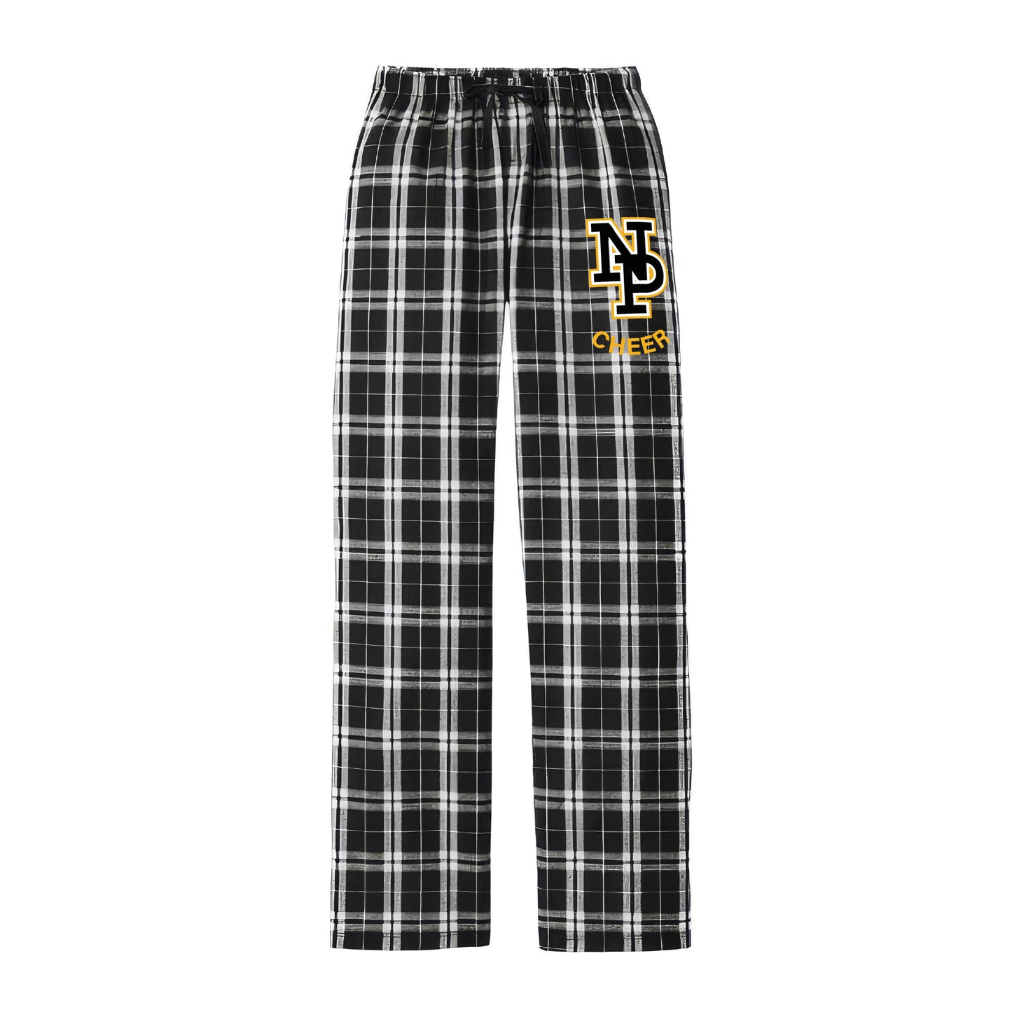 Women's Flannel Plaid Pants NP Main Logo  - DT2800