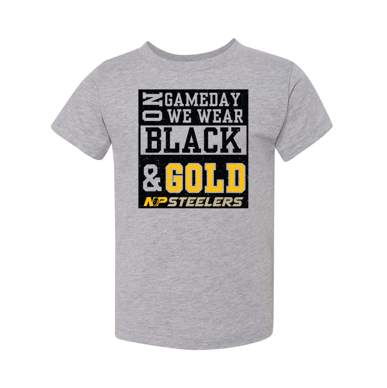 NP Game Day Black & Gold Toddler Tee 3001T