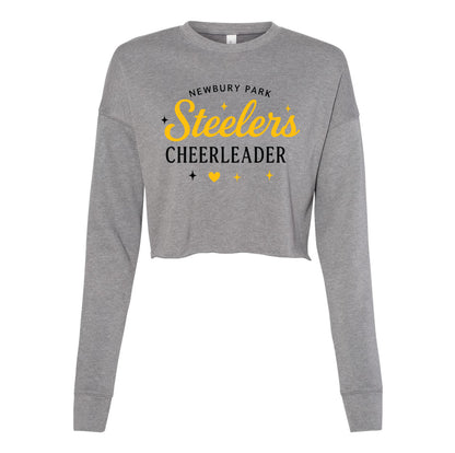 NP Cheerleader Women's Crop Fleece Crewneck Sweatshirt 7503