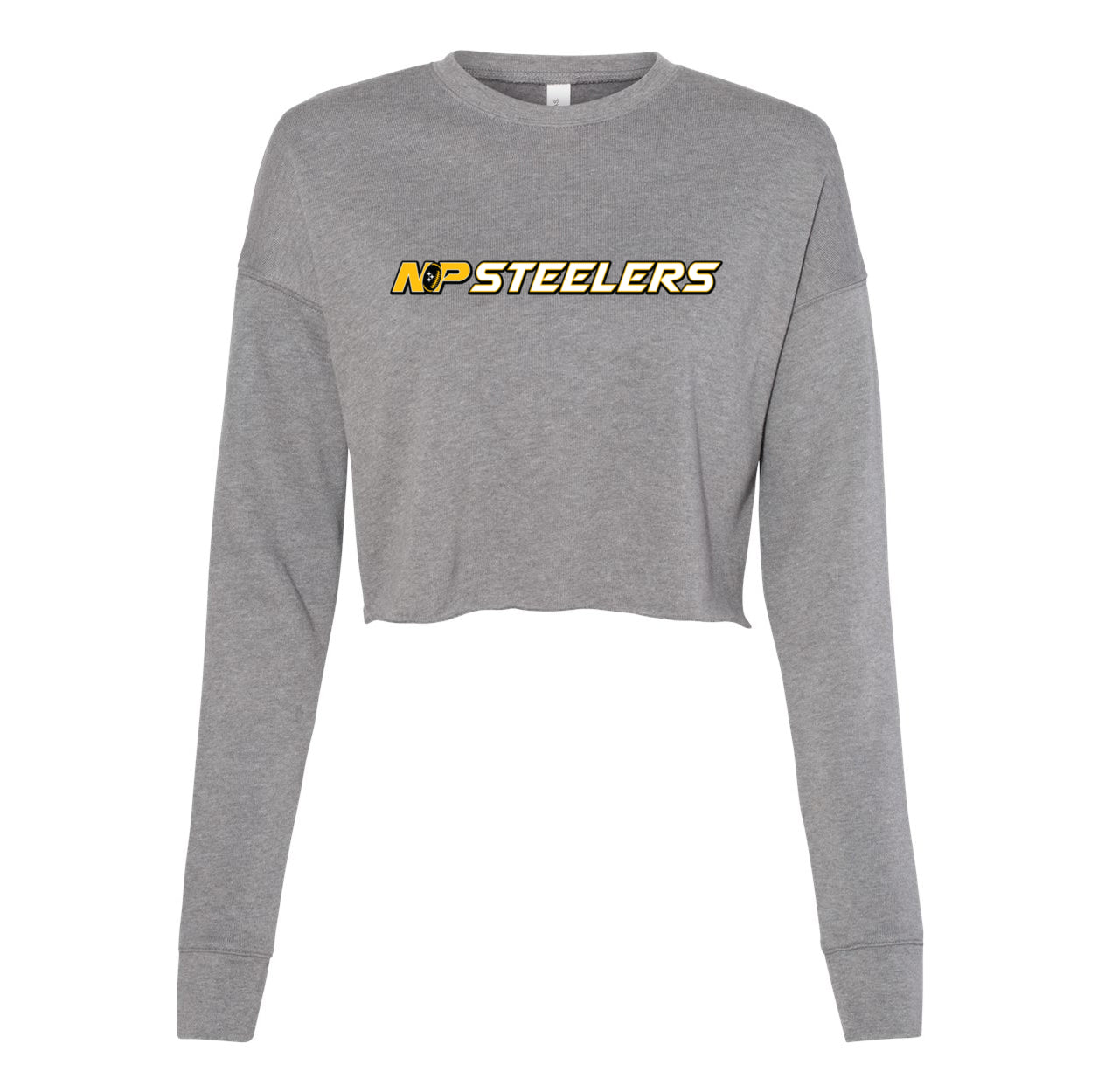 NP Steelers Line Women's Crop Fleece Crewneck Sweatshirt 7503