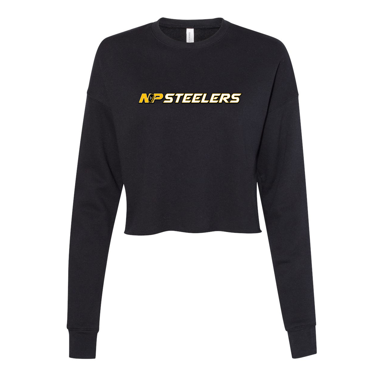 NP Steelers Line Women's Crop Fleece Crewneck Sweatshirt 7503