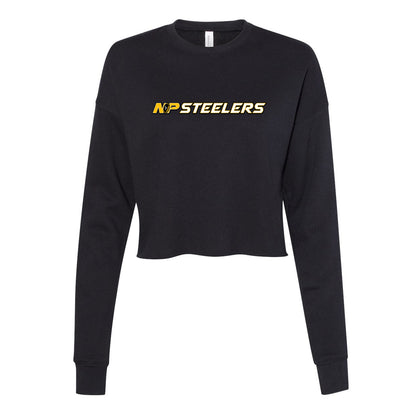 NP Steelers Line Women's Crop Fleece Crewneck Sweatshirt 7503