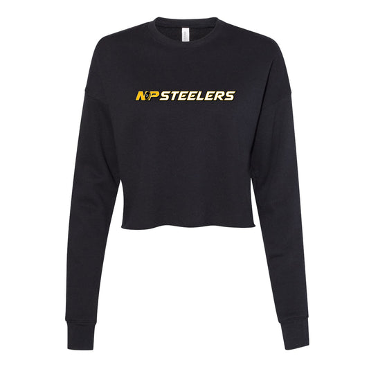 NP Steelers Line Women's Crop Fleece Crewneck Sweatshirt 7503