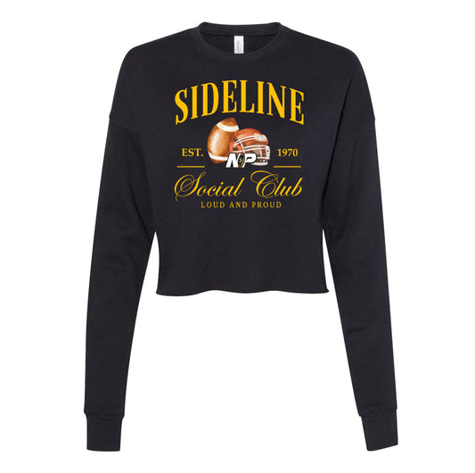 NP Sideline Social Club Women's Crop Fleece Crewneck Sweatshirt 7503