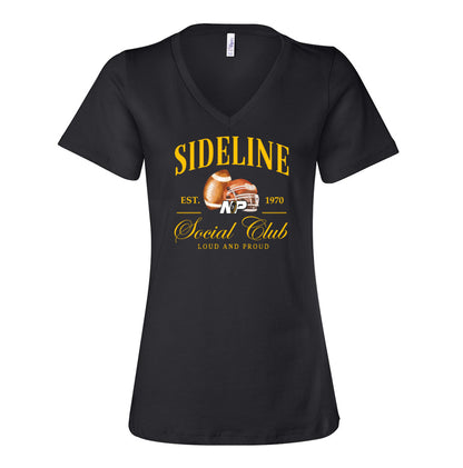 NP Sideline Social Club Women's Relaxed V-Neck Tee 6405