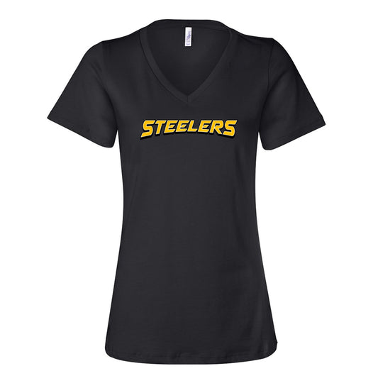 NP Steelers Arch Women's Relaxed V-Neck Tee 6405