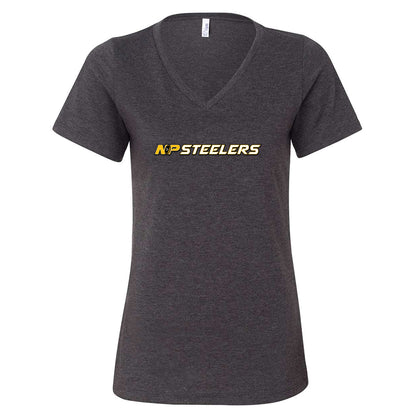 NP Steelers Line Women's Relaxed V-Neck Tee 6405