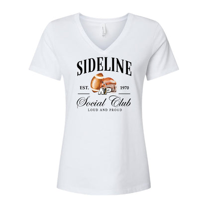 NP Sideline Social Club Women's Relaxed V-Neck Tee 6405