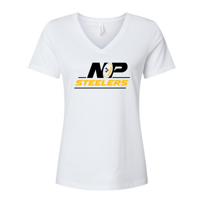 NP Vintage Logo Women's Relaxed V-Neck Tee 6405