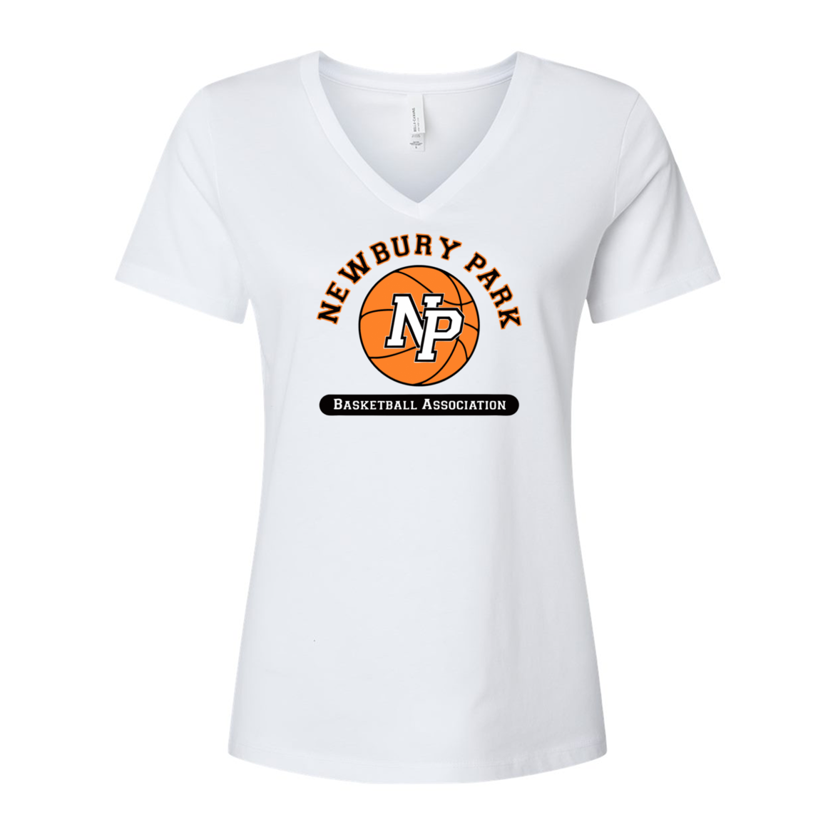 Women's Relaxed Jersey V-Neck 6405 - NPBA Vintage Logo