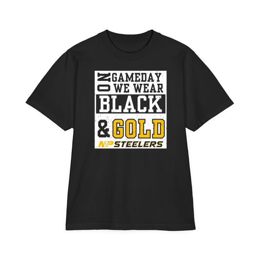 NP Gameday Black & Gold Heavyweight Tee SHMHSS